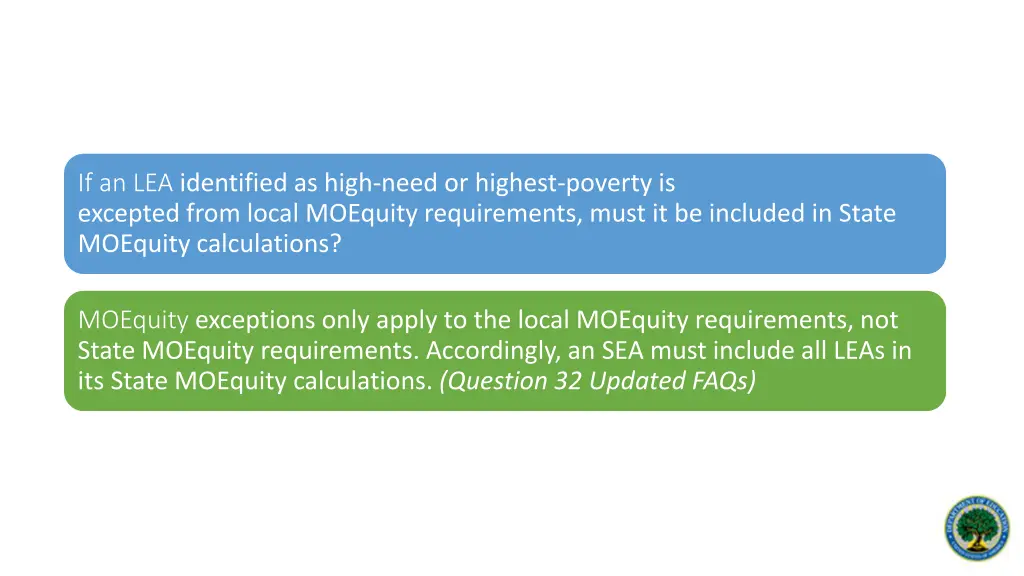 if an lea identified as high need or highest