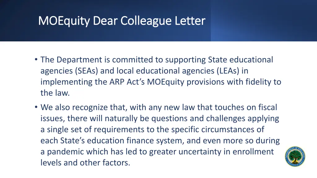 moequity moequity dear colleague dear colleague