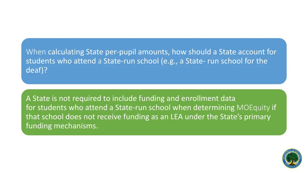 when calculating state per pupil amounts