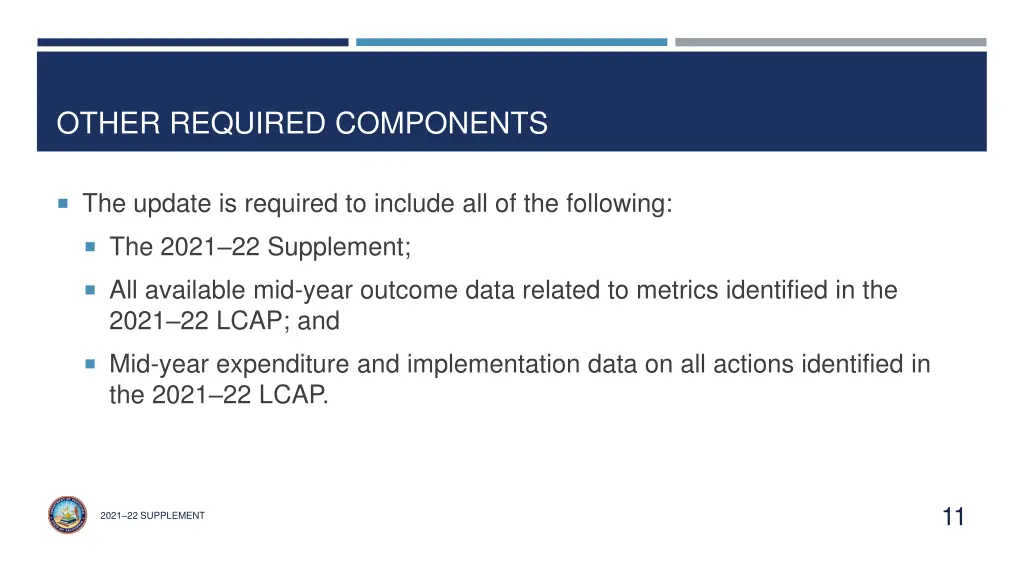 other required components