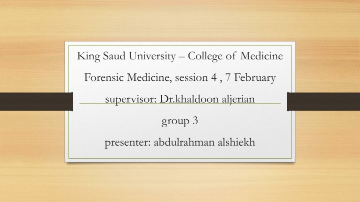 king saud university college of medicine