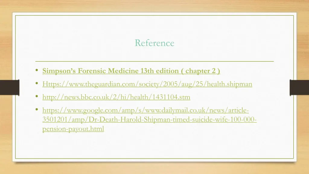 reference