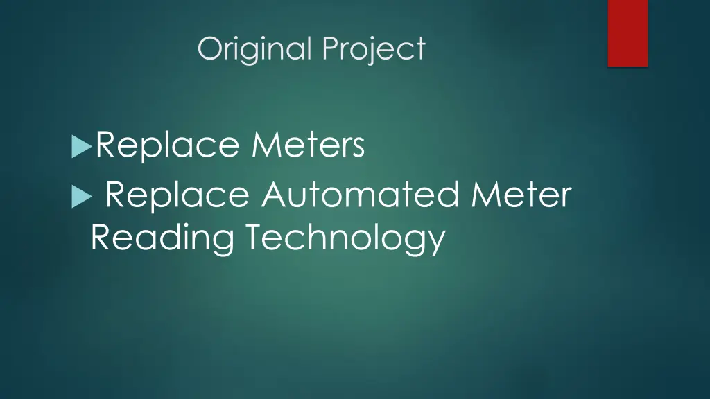 original project