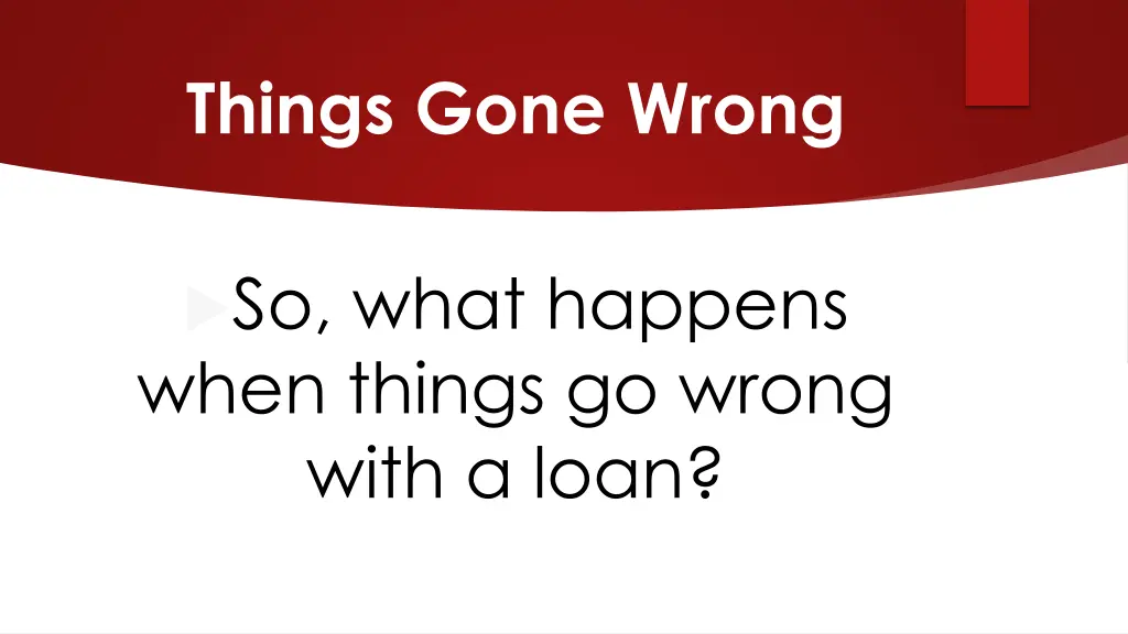 things gone wrong