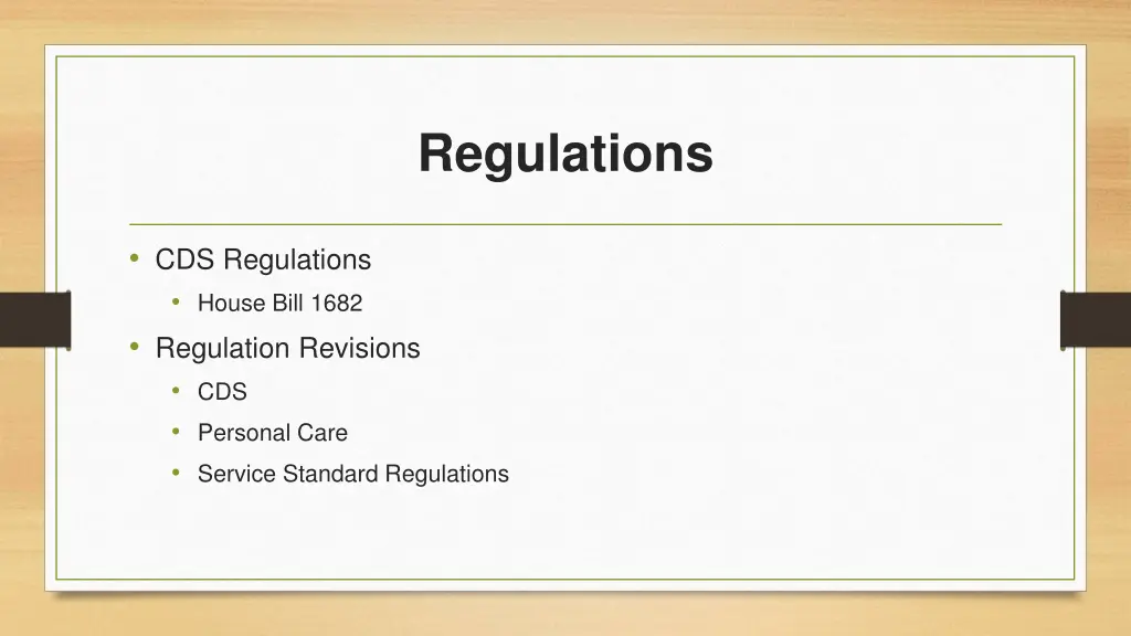 regulations