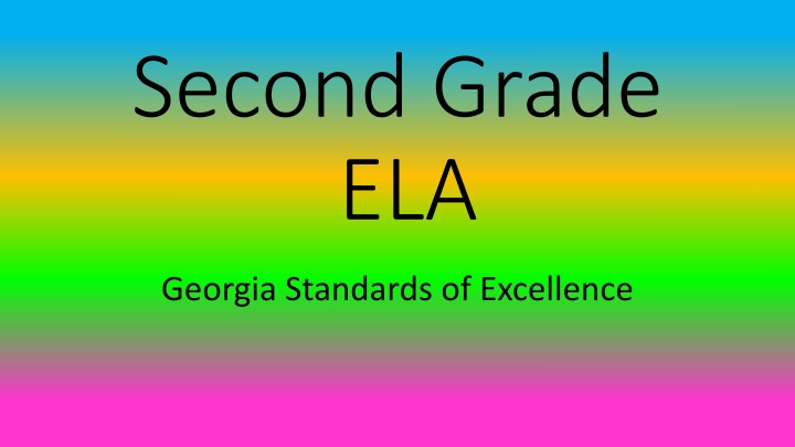 second grade ela