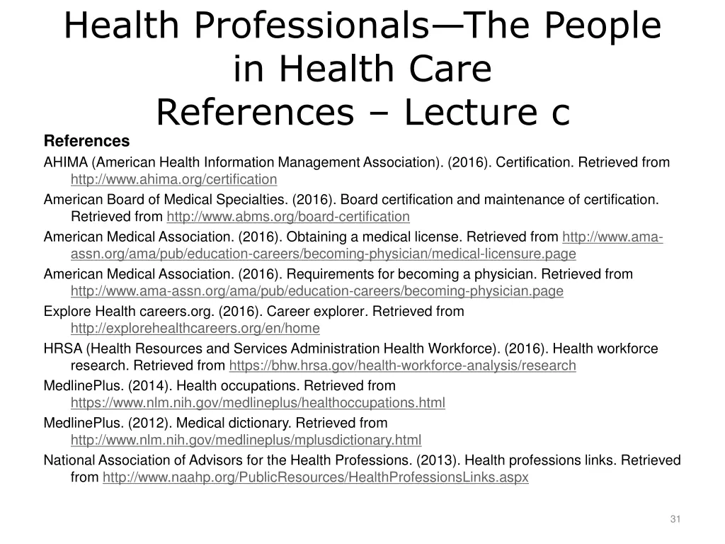 health professionals the people in health care 3