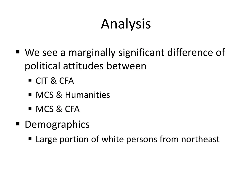 analysis