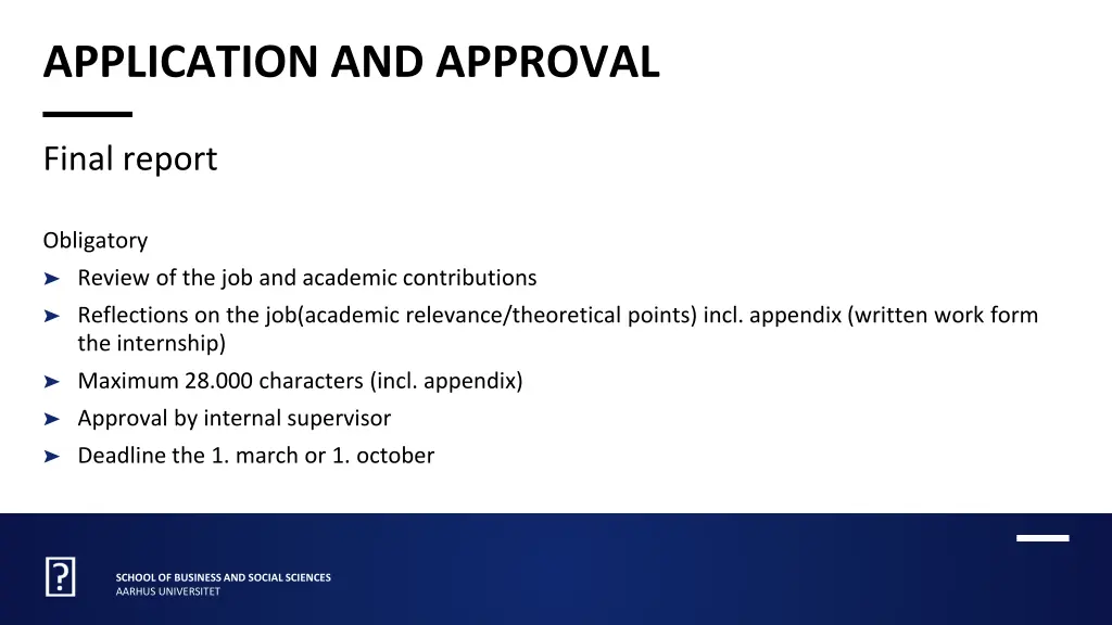 application and approval 1