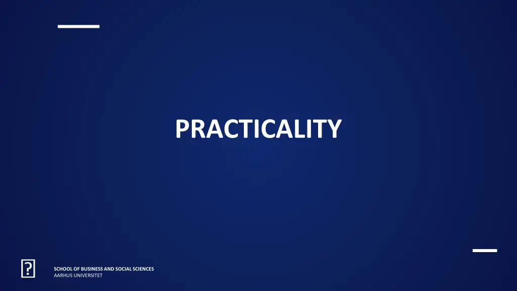 practicality