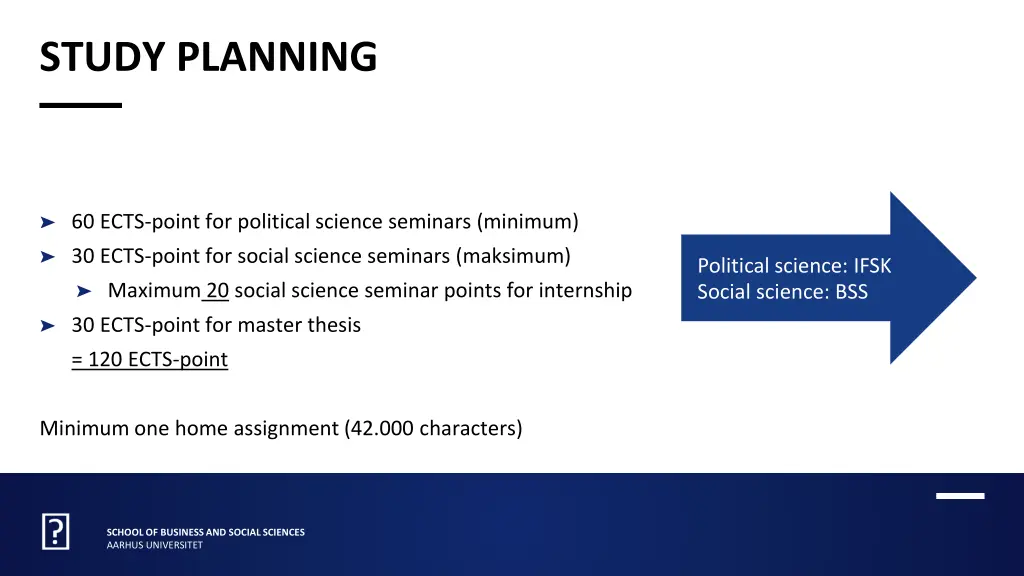 study planning