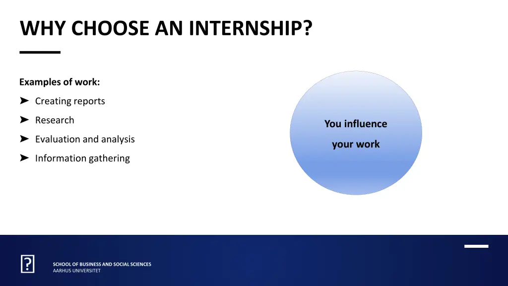 why choose an internship 1