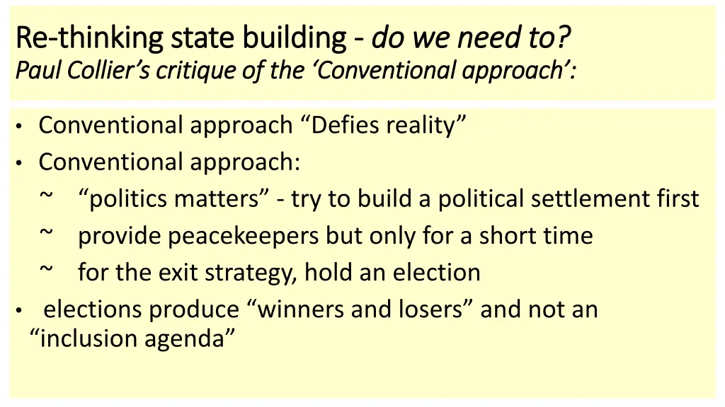 re re thinking state building thinking state