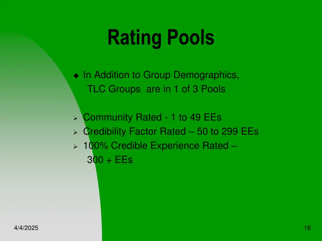 rating pools