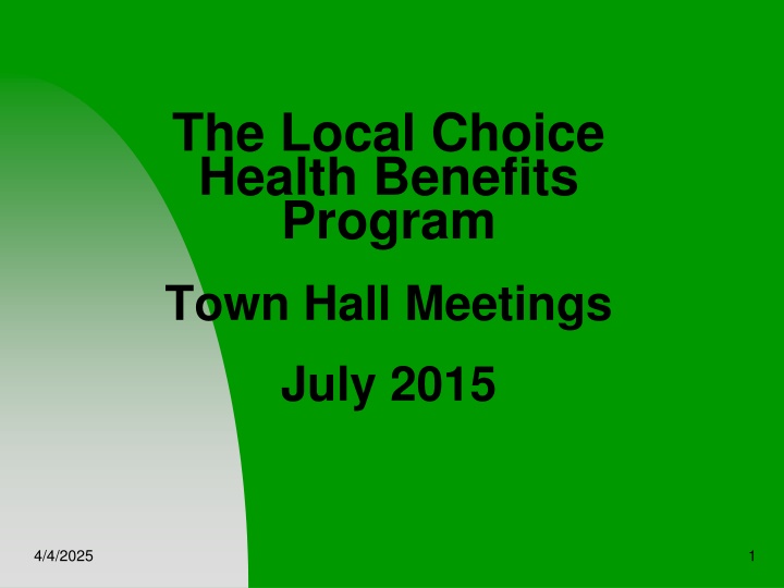the local choice health benefits program town