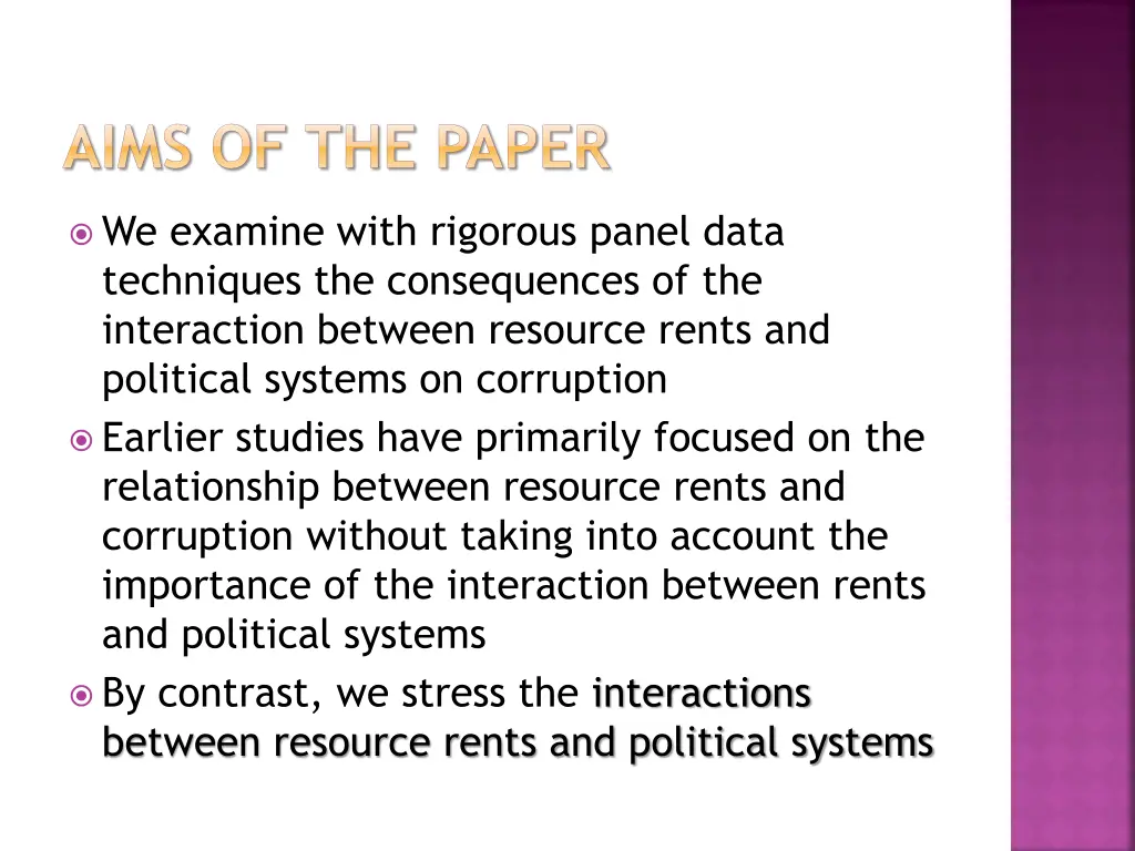 aims of the paper 2