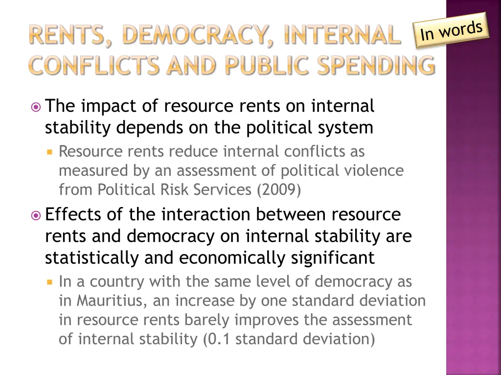 rents democracy internal conflicts and public 1