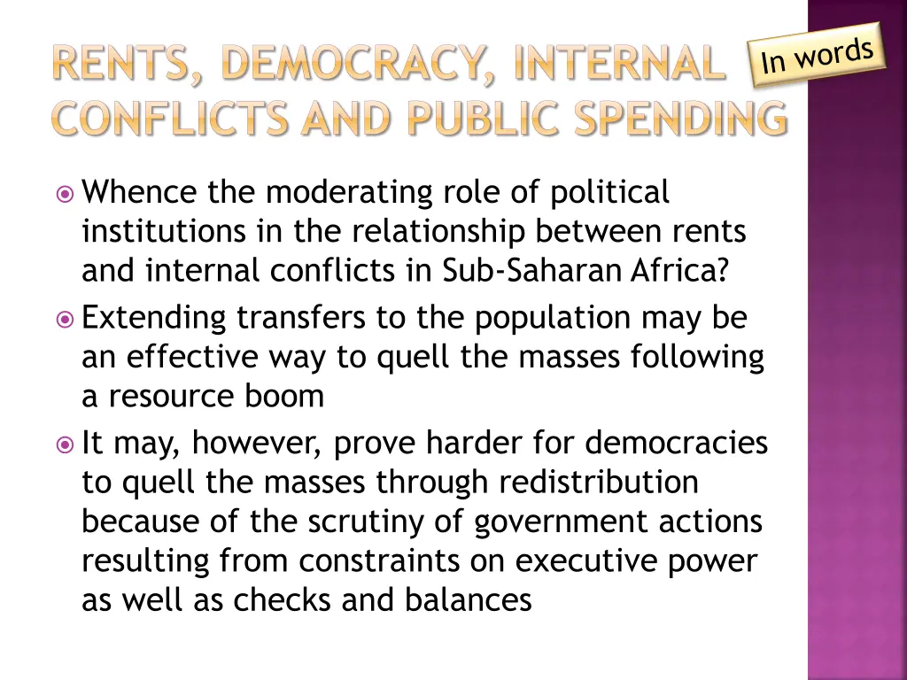 rents democracy internal conflicts and public 3