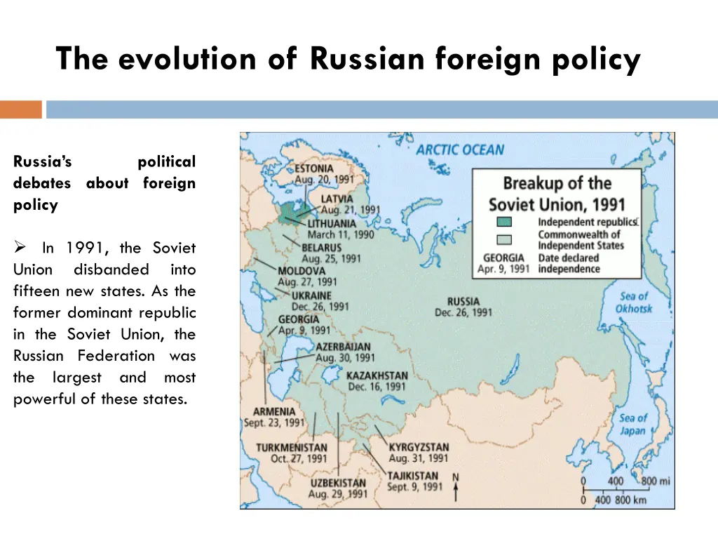 the evolution of russian foreign policy