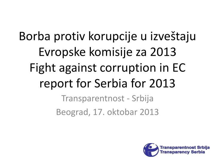 borba protiv korupcije u izve taju evropske