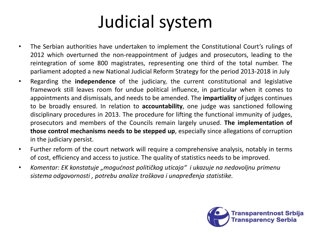 judicial system