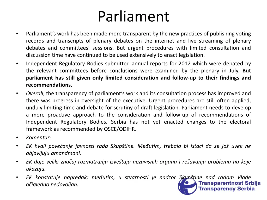 parliament