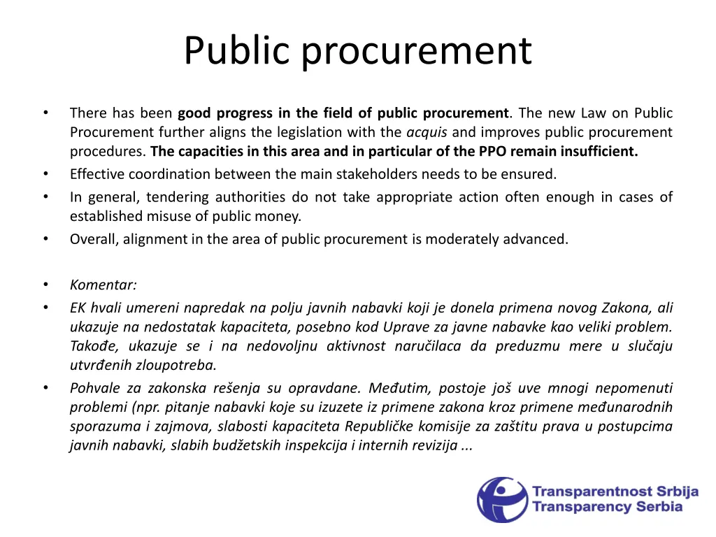public procurement