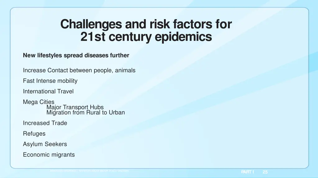 challenges and risk factors for 21st century