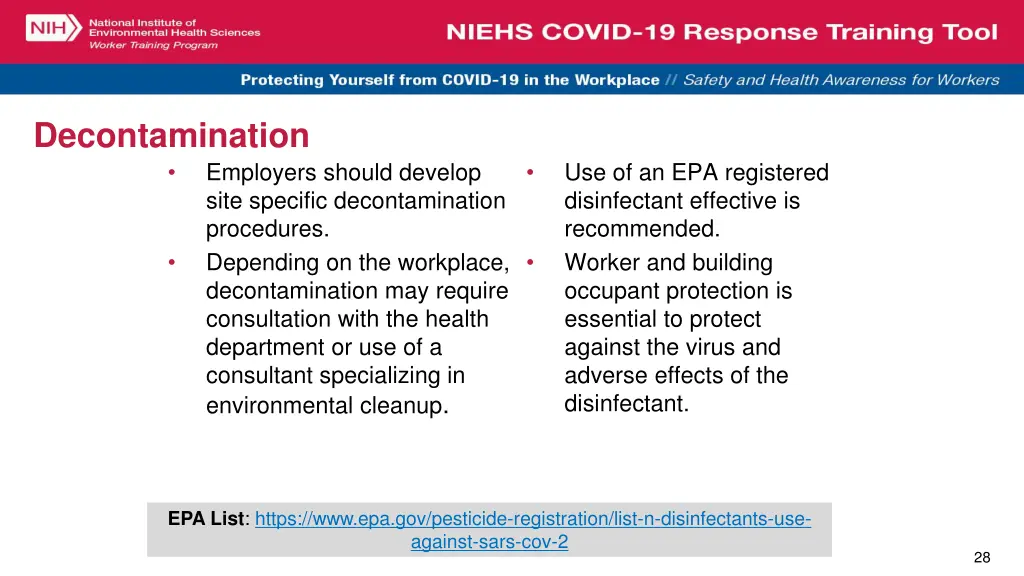 decontamination