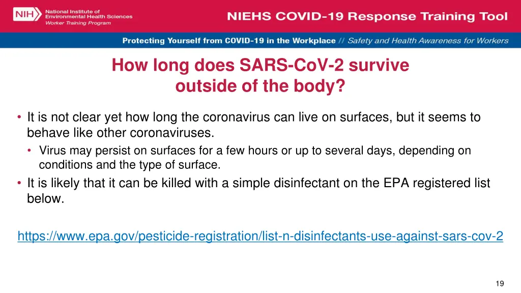 how long does sars cov 2 survive outside