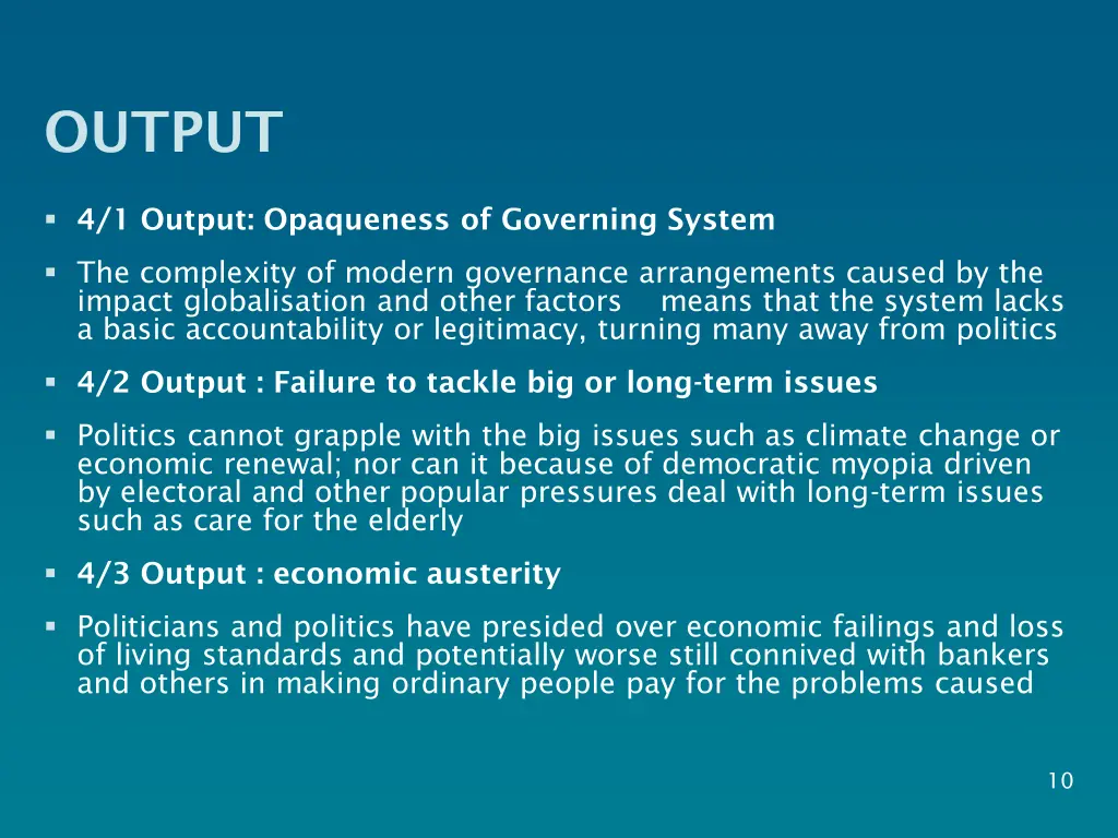 output