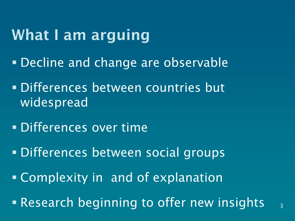 what i am arguing