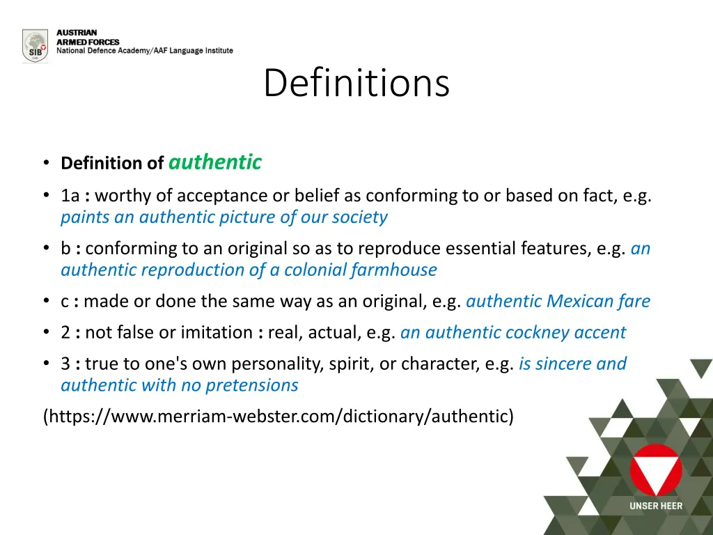 definitions