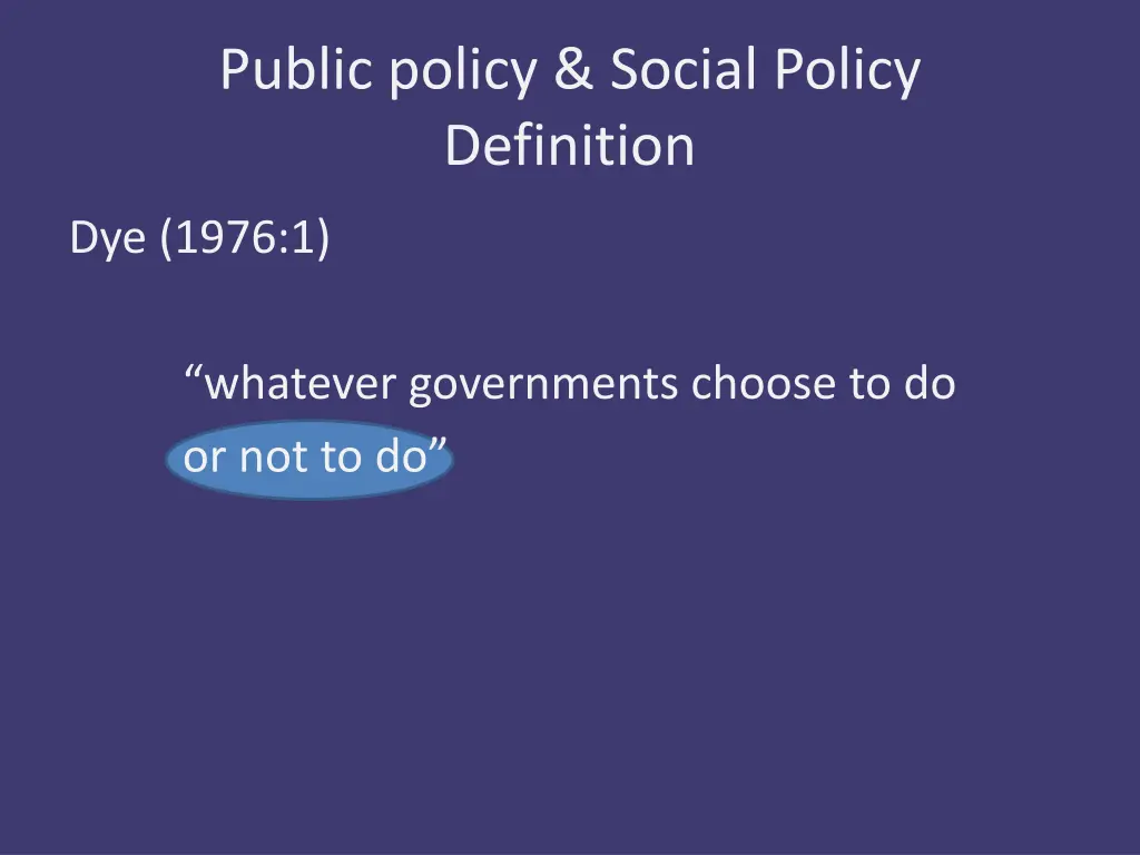 public policy social policy definition 1