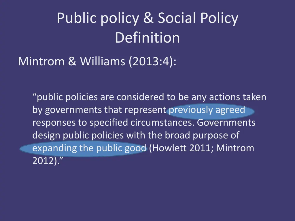 public policy social policy definition 2