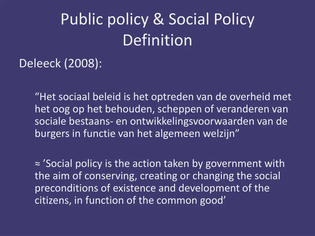 public policy social policy definition 3