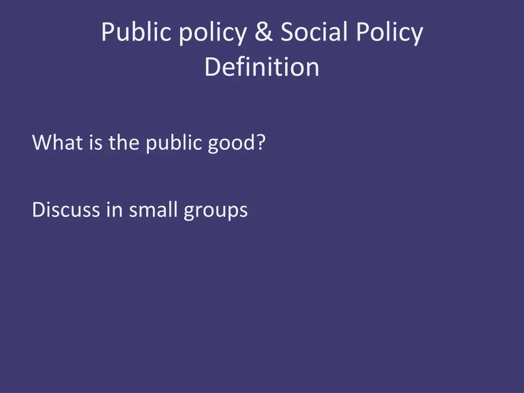 public policy social policy definition 7