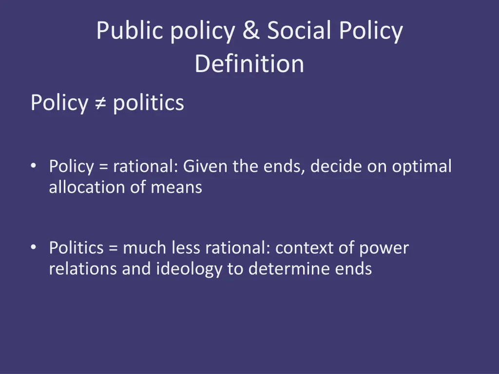 public policy social policy definition policy