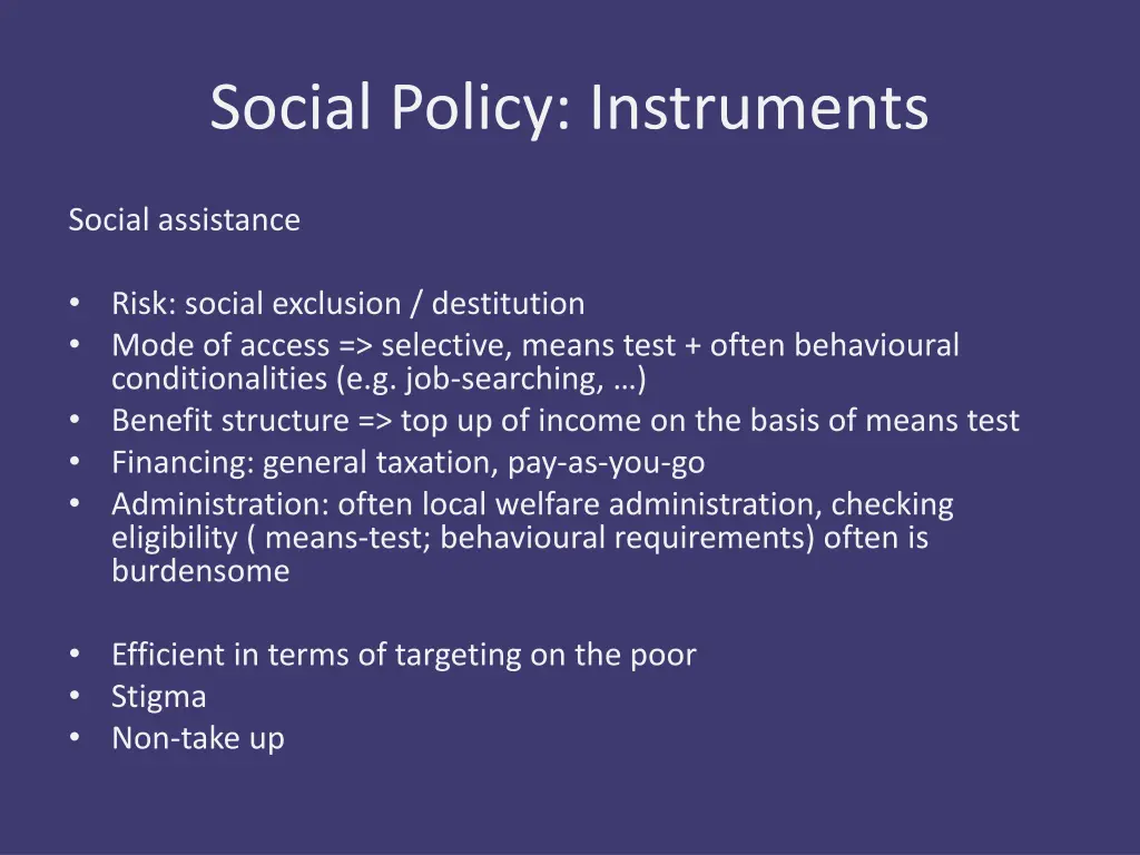 social policy instruments 4