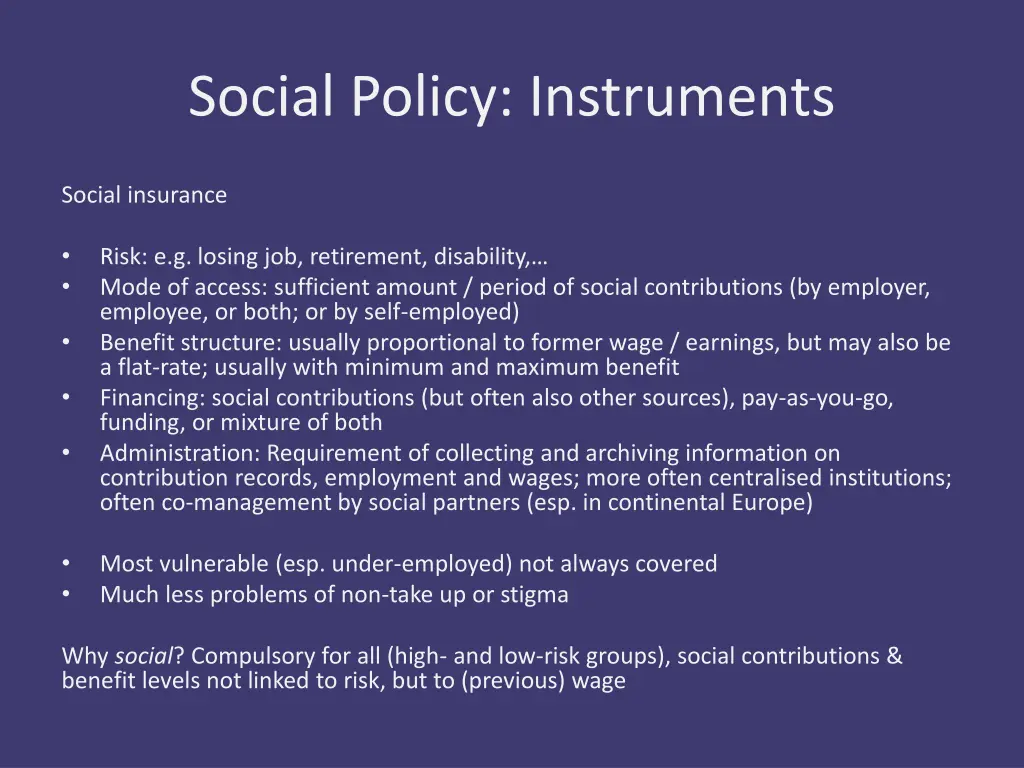 social policy instruments 5