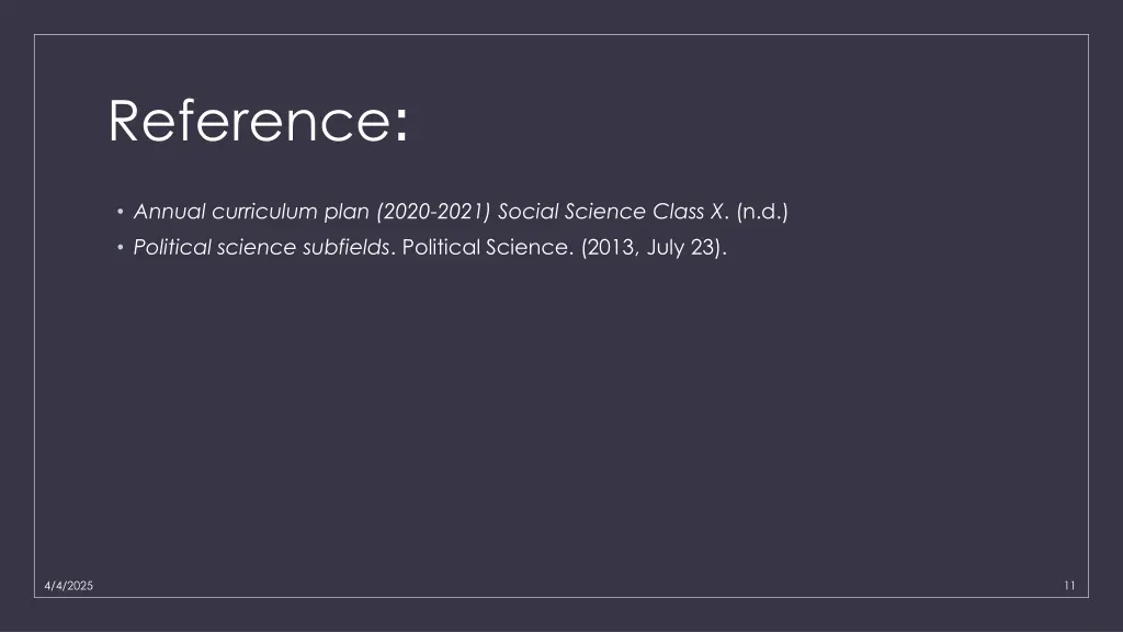 reference