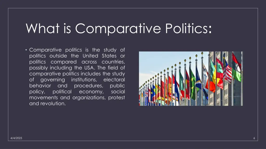 what is comparative politics