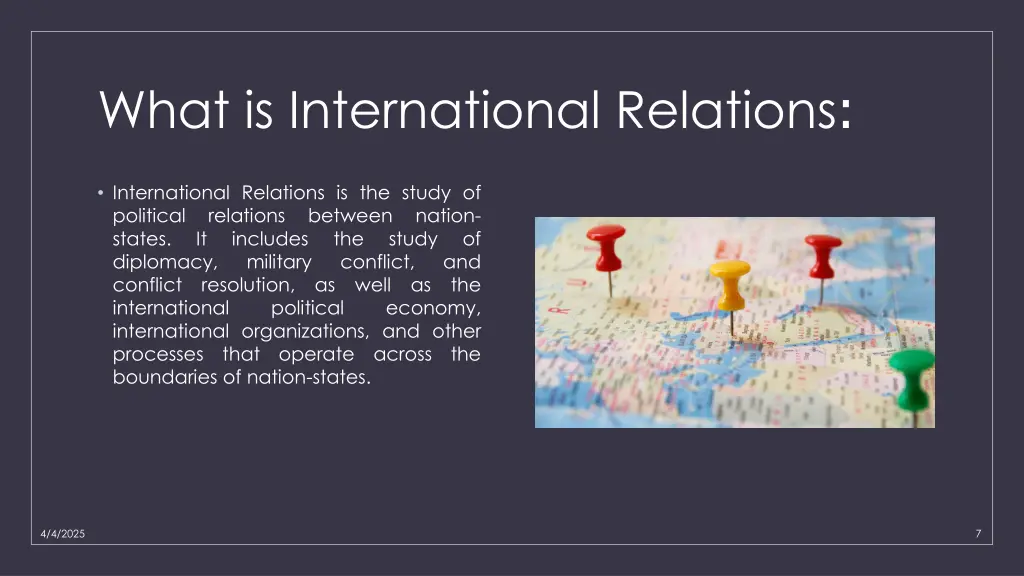 what is international relations