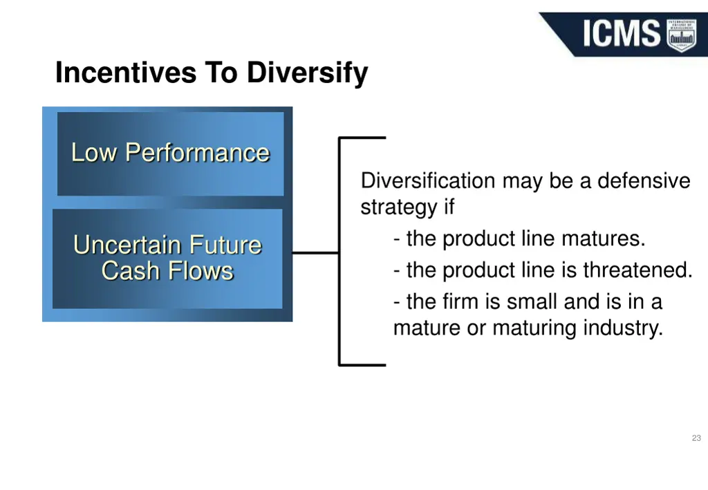 incentives to diversify 1