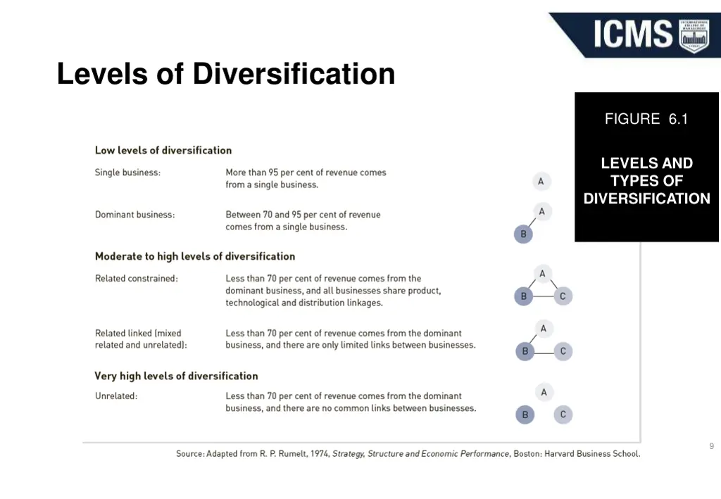 levels of diversification 1