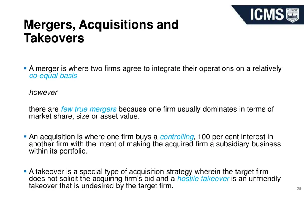 mergers acquisitions and takeovers