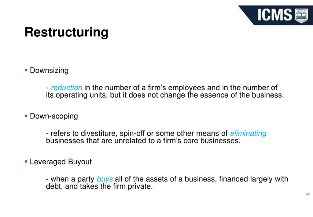 restructuring 1
