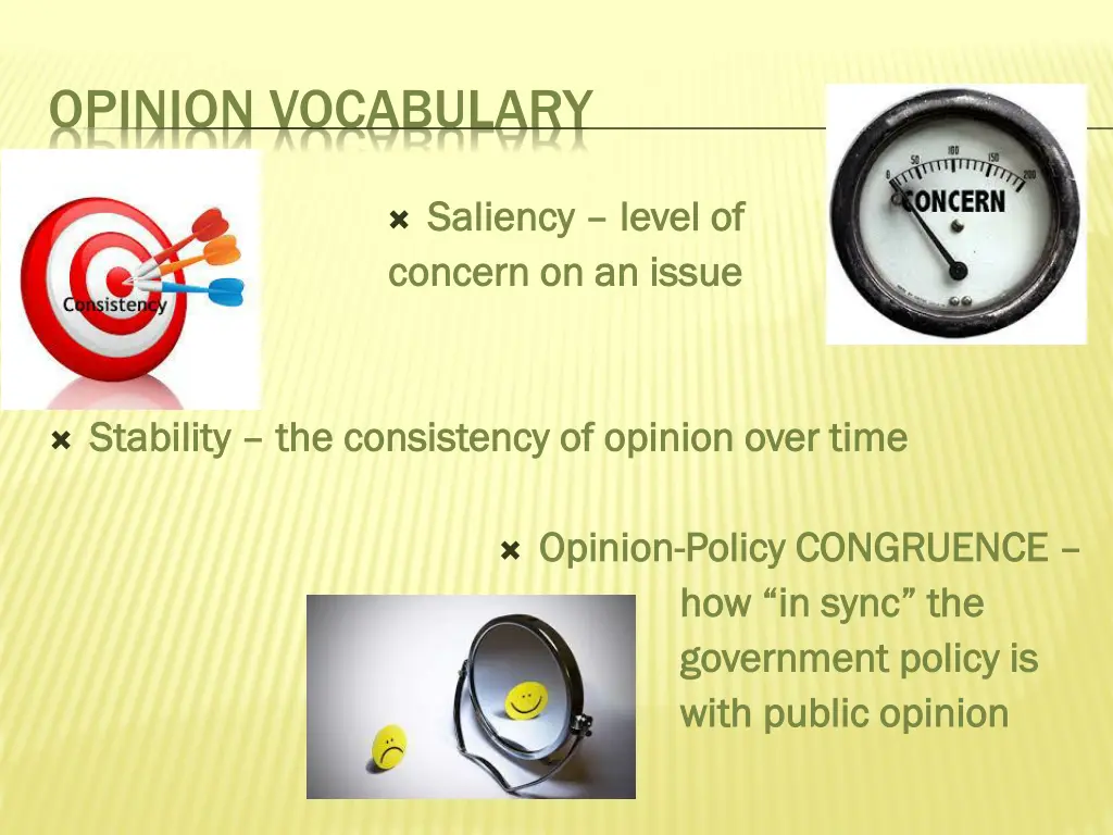 opinion vocabulary