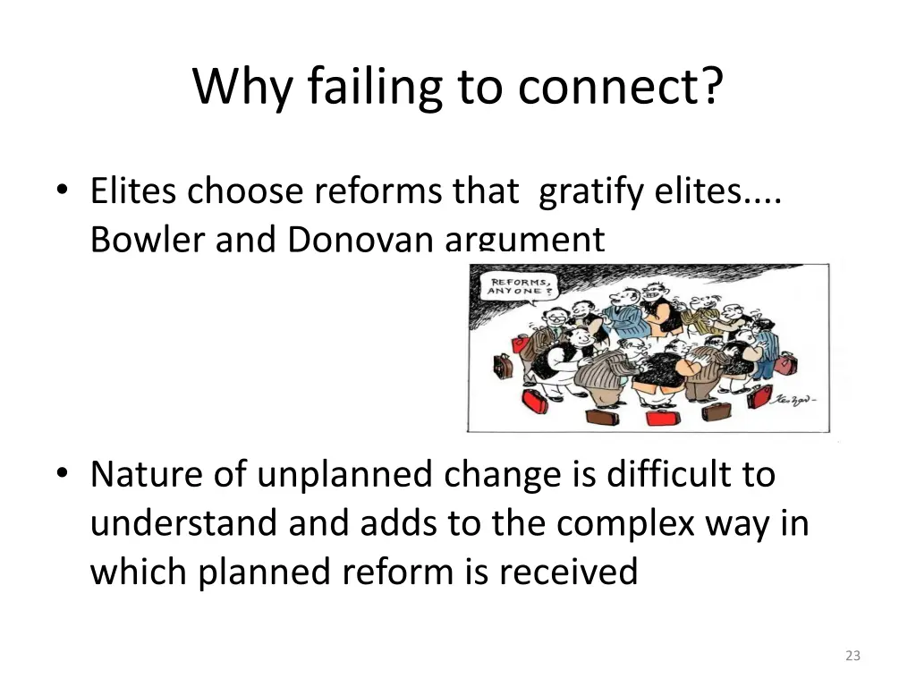 why failing to connect