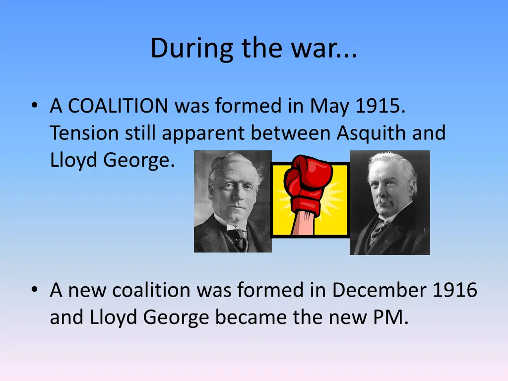 during the war